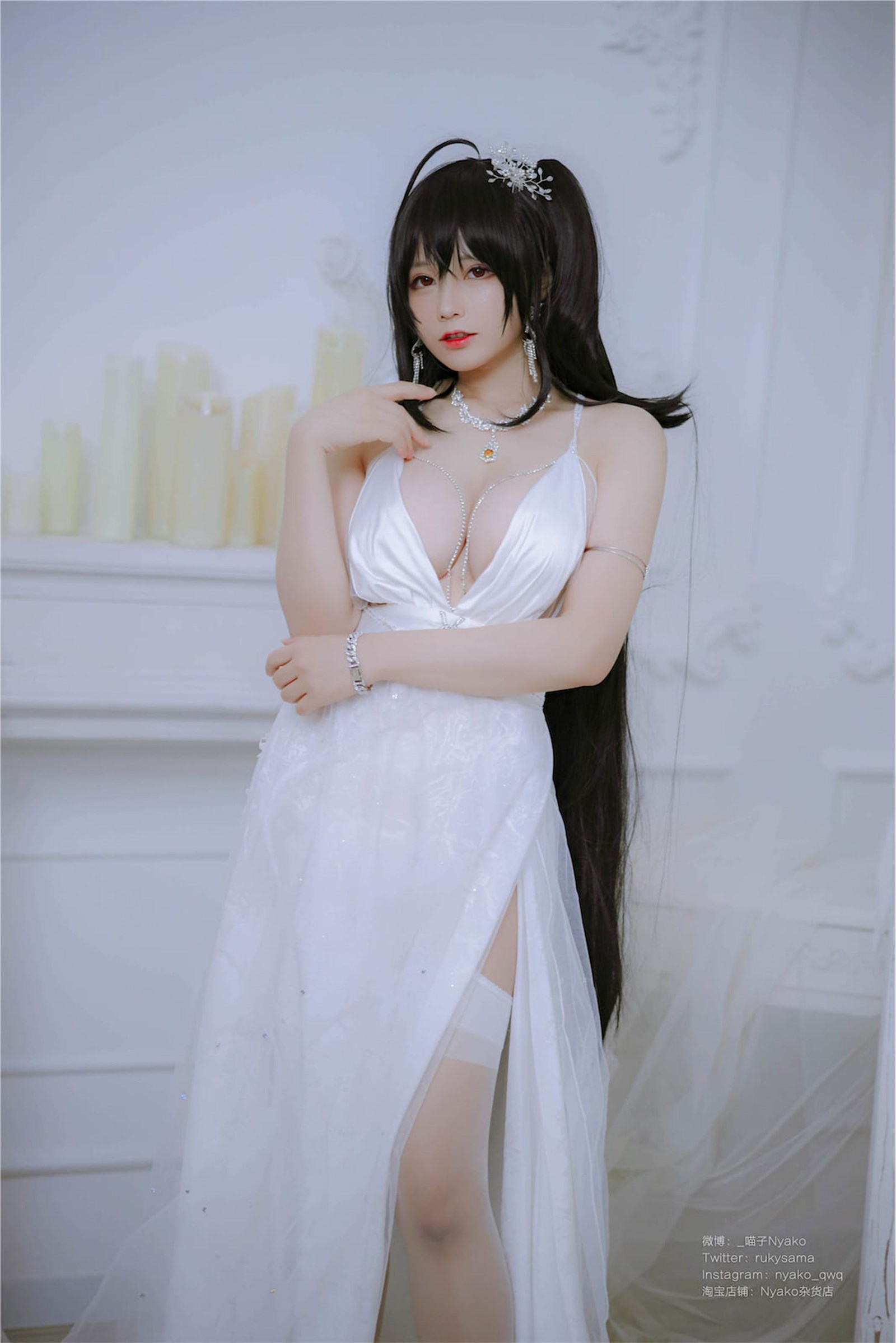 Nyako Miaozi NO.043 Dafeng Pure White Wedding Dress(48)